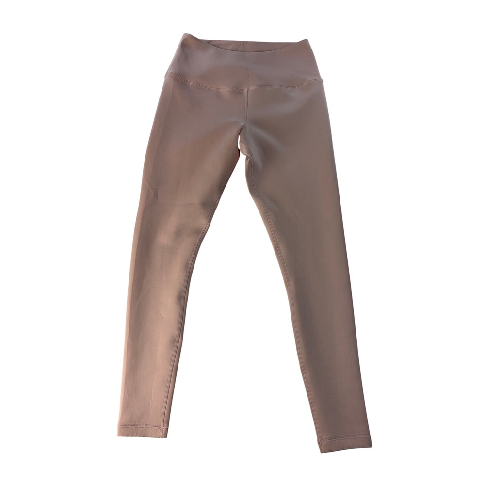 Tan + Lines Leggings Womens Medium High Waisted Yoga Athletic Pink 25.5"
